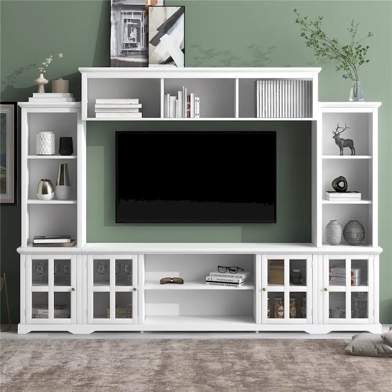Modern Minimalism Style Entertainment Wall and TV Stand