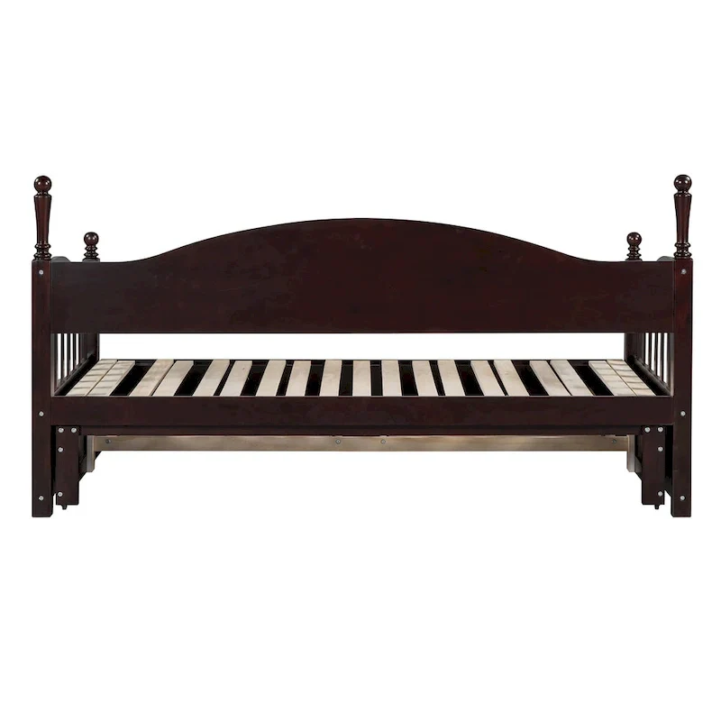 Twin Wooden Daybed with 2 Drawers & Trundle