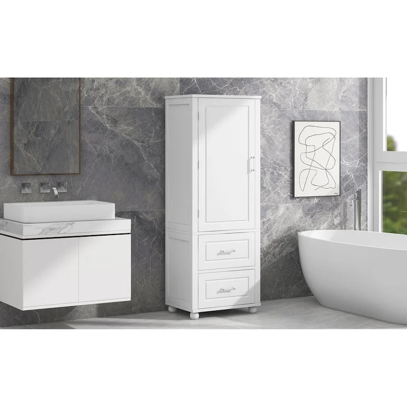 Tall Bathroom Storage Cabinet, Freestanding Storage Cabinet