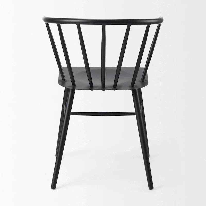Colin Black Metal Dining Chair - 21.2 W x 21.2 D x 30.3 H