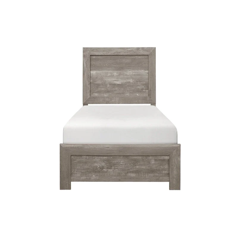 Tabina 3 Piece Gray Modern Panel Bedroom Set