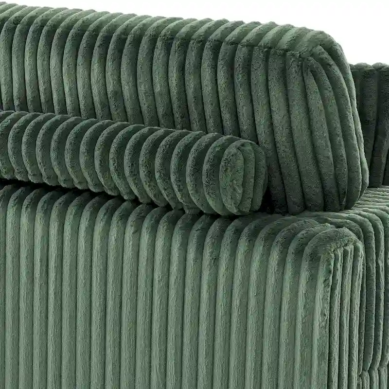 Upholstered Chenille Velvet L Shaped Couch Modular Sofa With Chaise Lounge