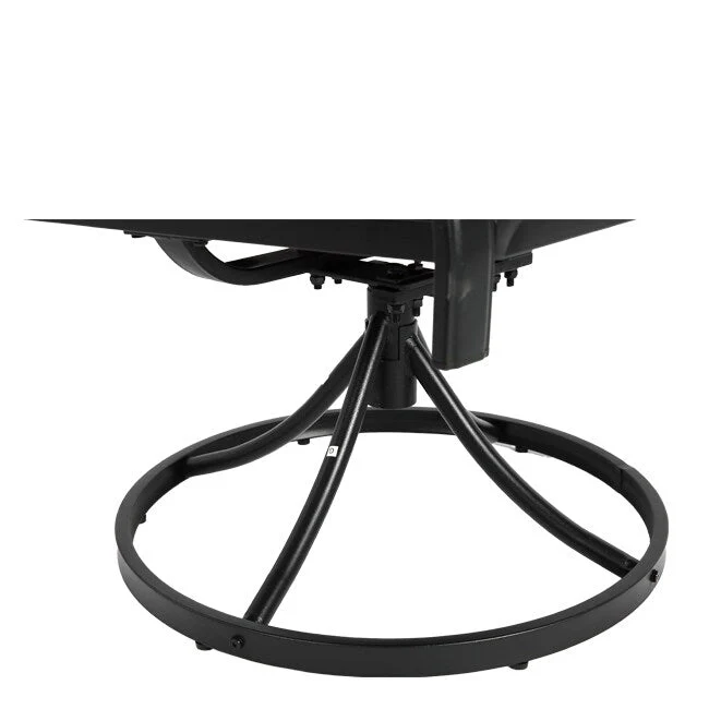 7-Piece Wicker Patio Set - Includes 2 swivel rockers, 4 chairs (all with removable cushions), and a table.