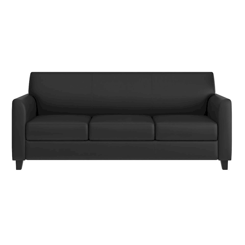 LeatherSoft Sofa with Clean Line Stitched Frame - 70W x 29D x 32.25H