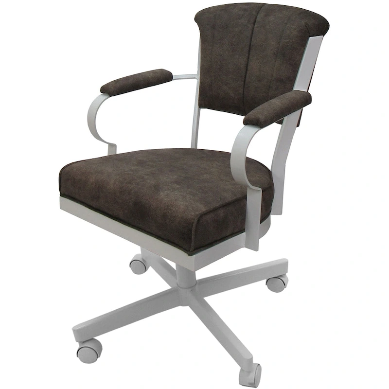 Miami Swivel Metal Caster Chair on Reading Base - 18 High Seat