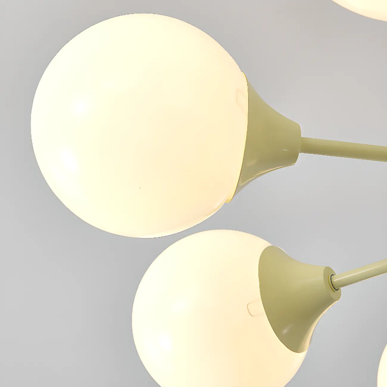 8-Light Modern Glass Globe Chandelier with Adjustable Design