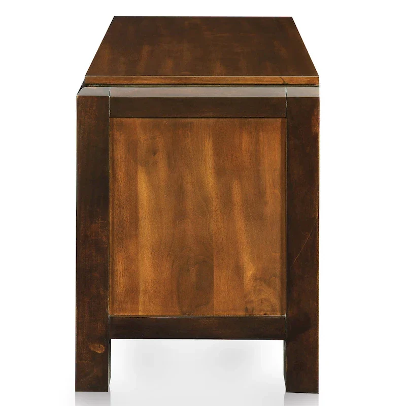 Jupa Transitional Walnut Wood 2-Piece Panel Bedroom Set by Furniture of America