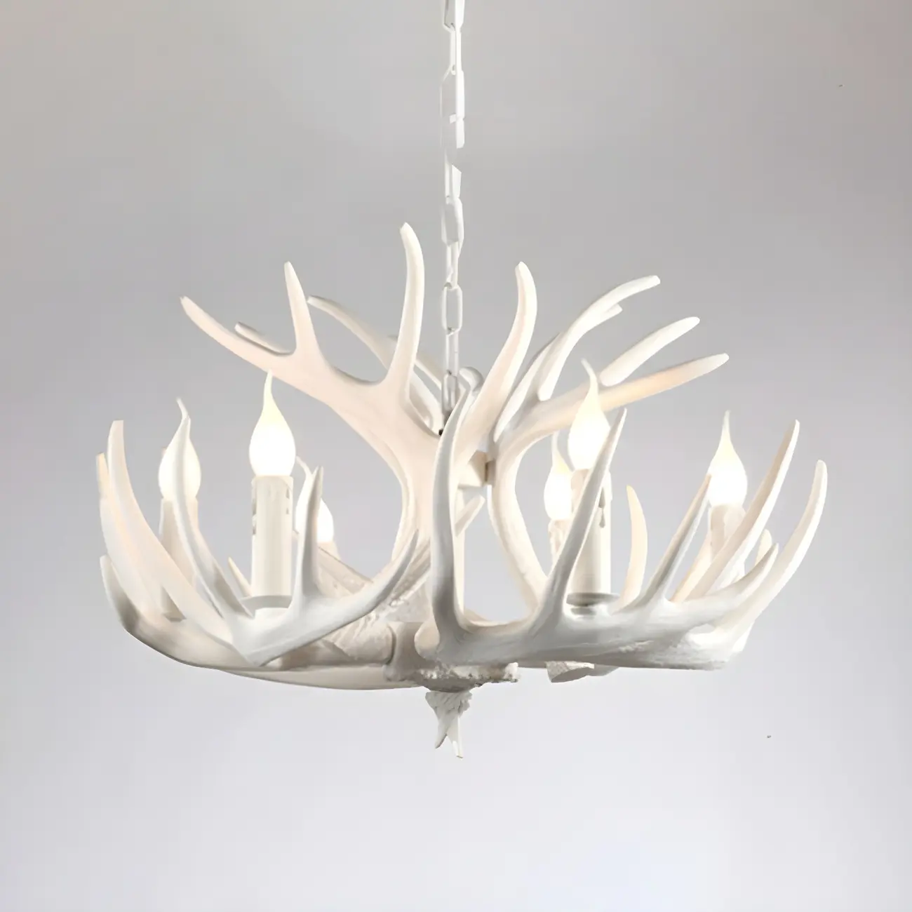 Rustic Large Antler Candelabra Chandelier with 2 Tiers