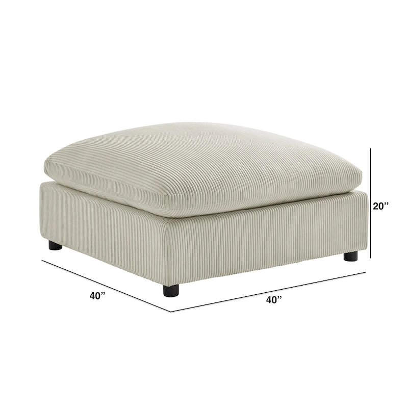 Cambrai 40 in. Square Ottoman by Greyson Living