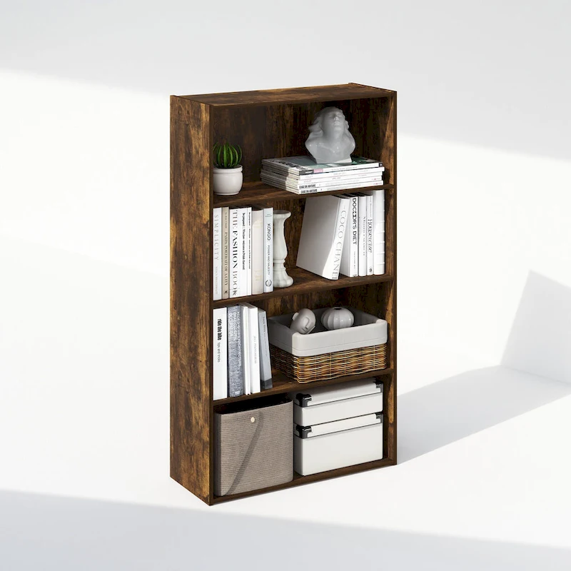 Furinno Simple Open Shelf, Bookcases, 4-Tier