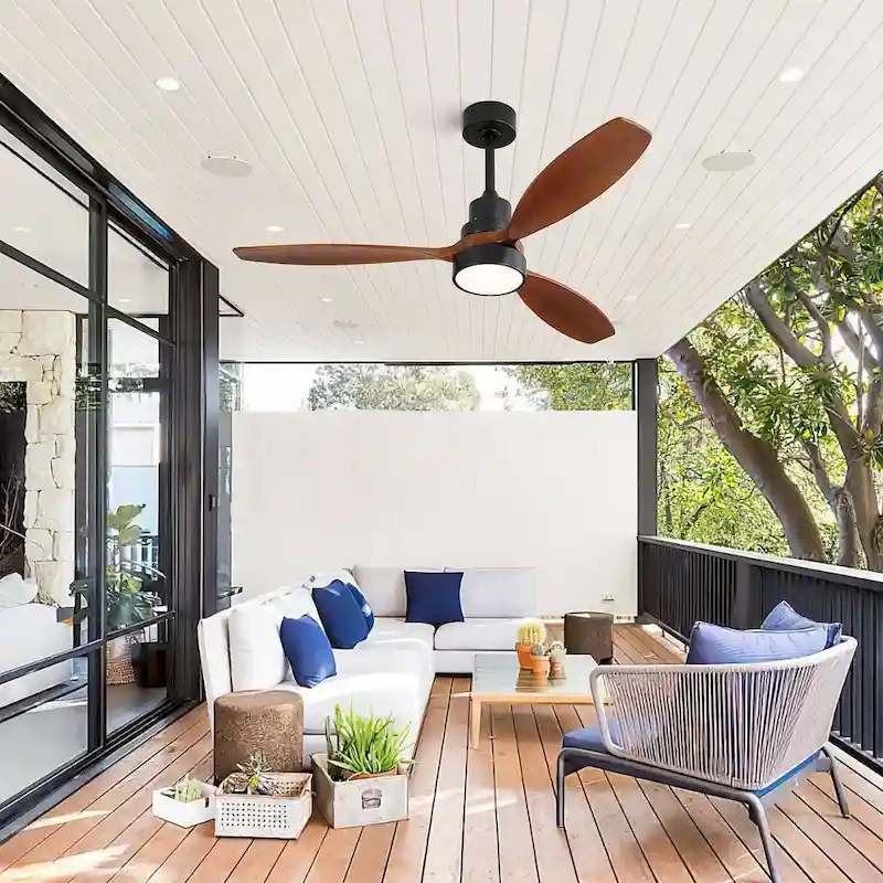 52  Low Profile Ceiling Fan with Light and Remote Control