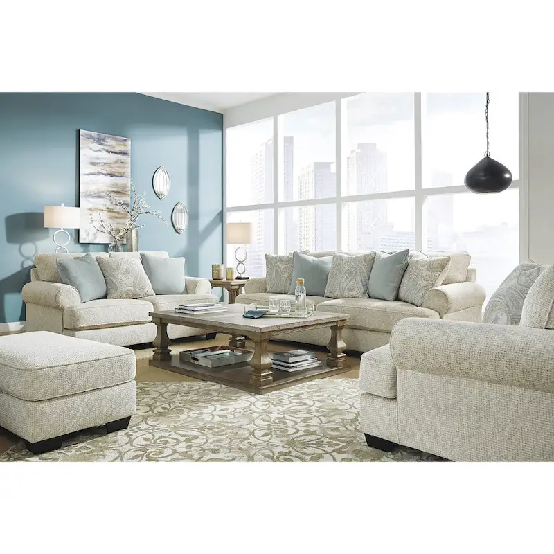 Signature Design by Ashley Monaghan Beige Sofa - 98  W x 45  D x 39  H