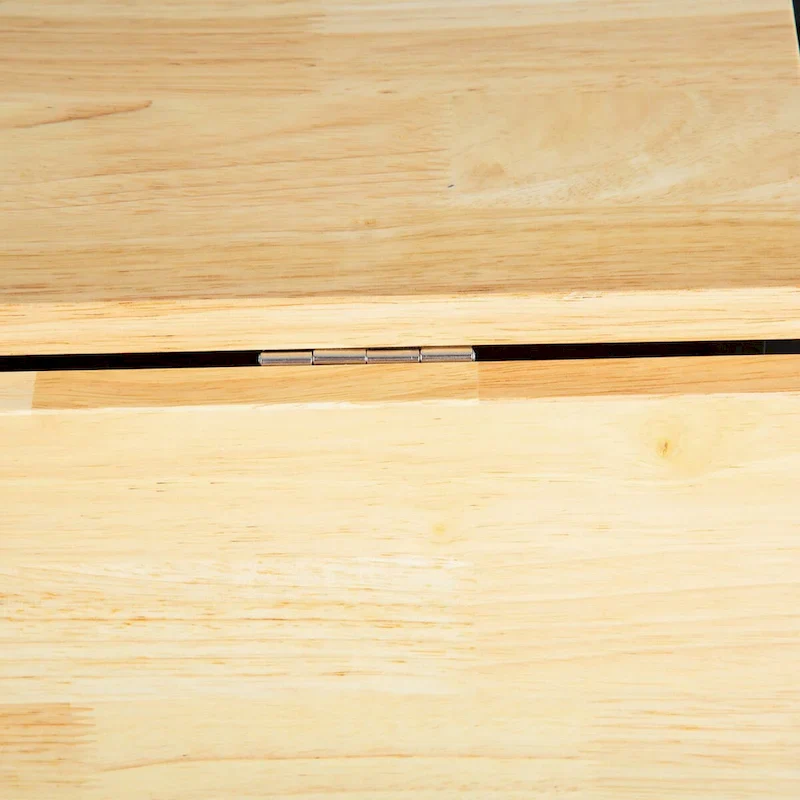 Mobile Kitchen Island Cart with Rubber Wood Top and 3 Drawers