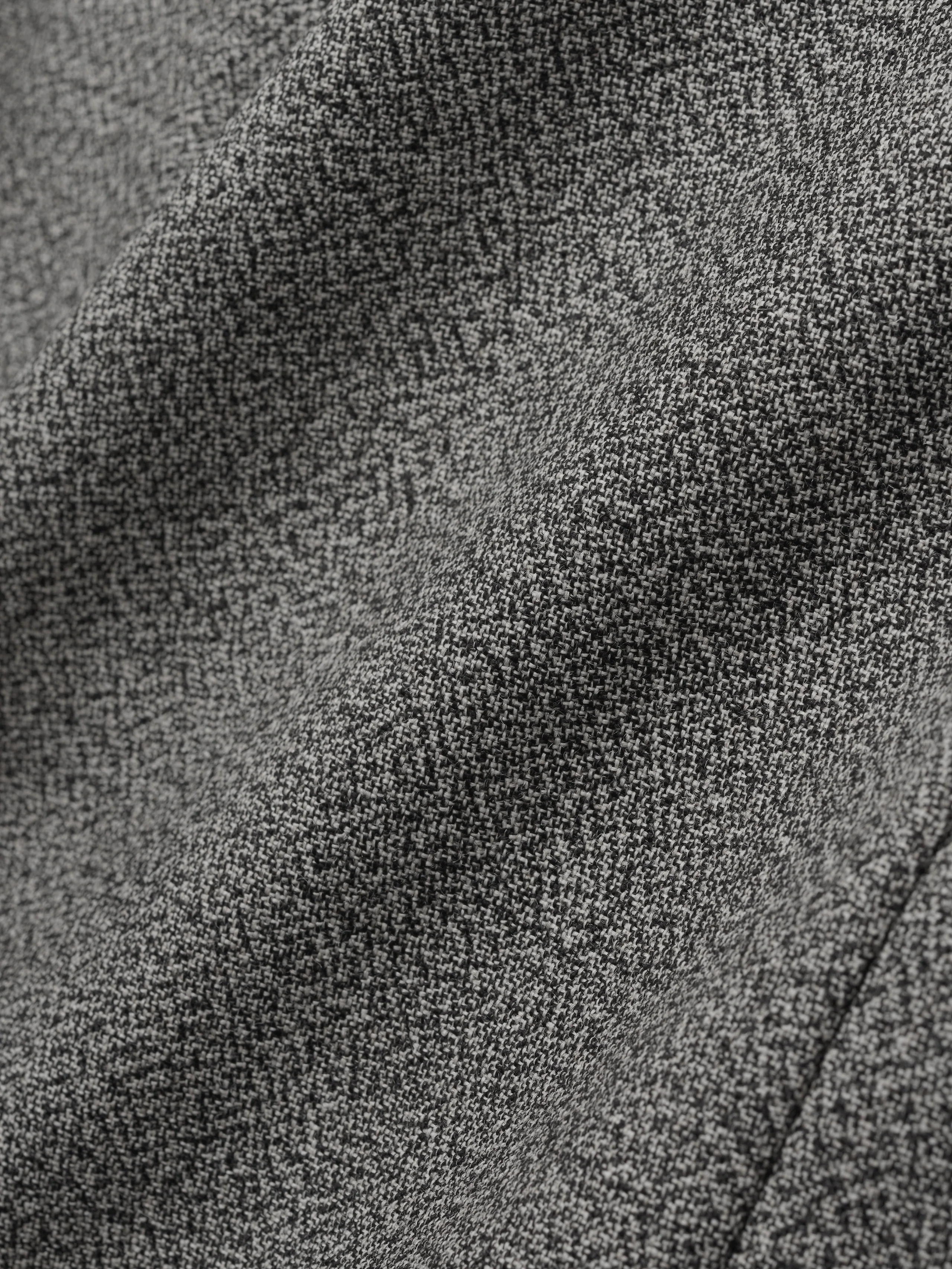 Mouline Wool Relaxed Lapelless Jacket