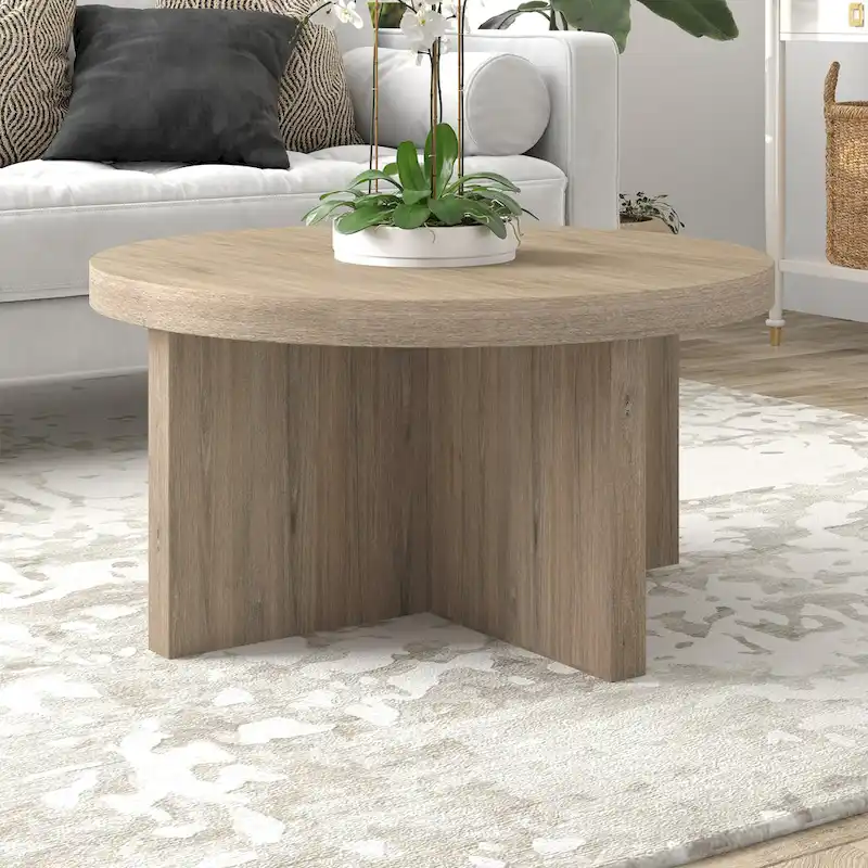Elna 33 Wide Round Coffee Table - 33 Wide