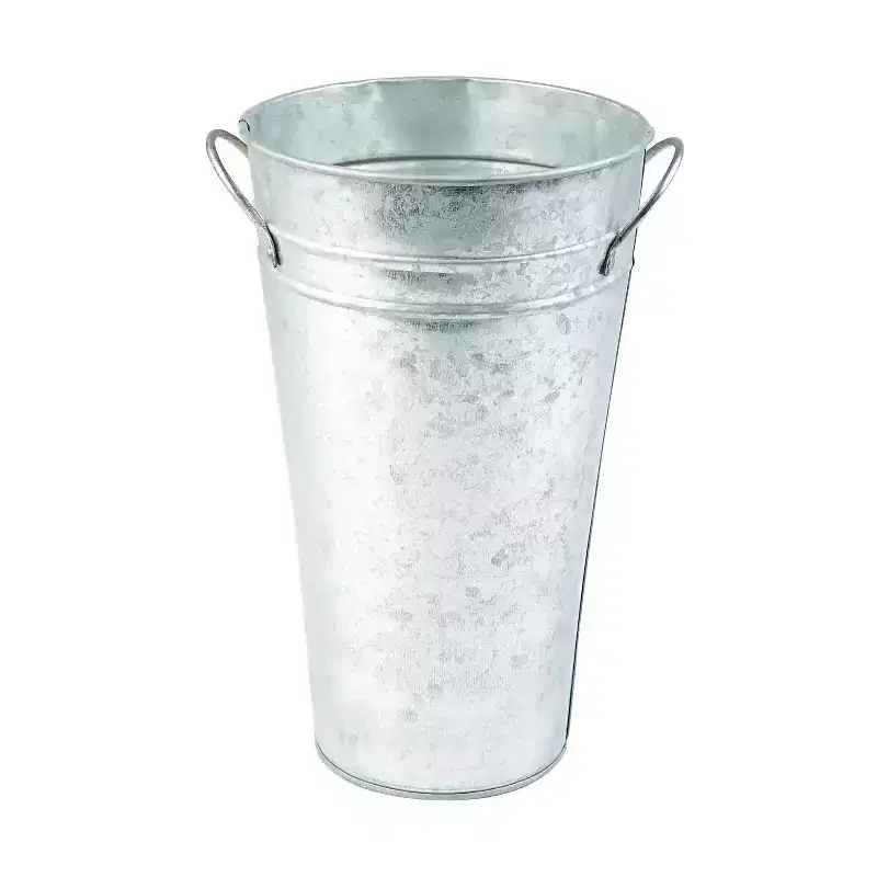 Galvanized Tall Pots - 3 Pc.