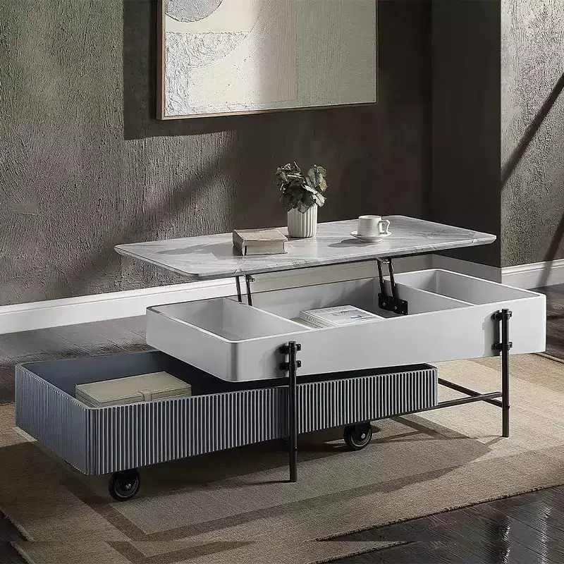 Acme Furniture Wilkins Coffee Table White/Gray Finish