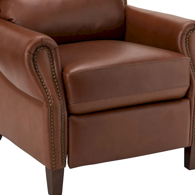 Alicia 32.68  Wide Genuine Leather Manual Recliner