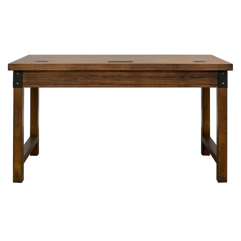 Addison Rustic Writing Desk, Writing Table, Office Desk, Brown