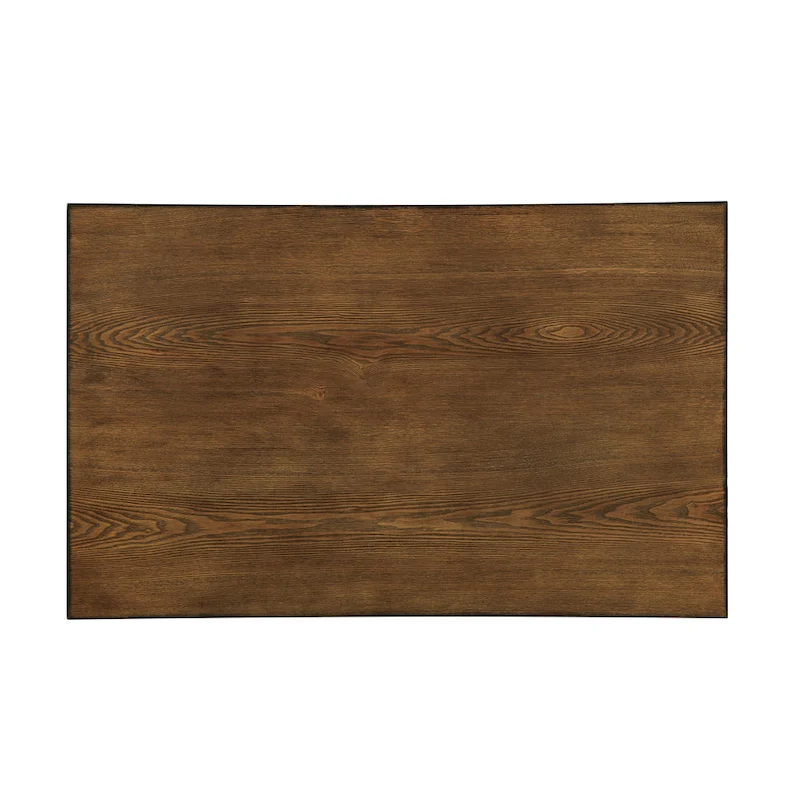 Ursa Industrial Medium Oak 48-inch Wide Metal Kitchen Island with Caster Wheels by Furniture of America