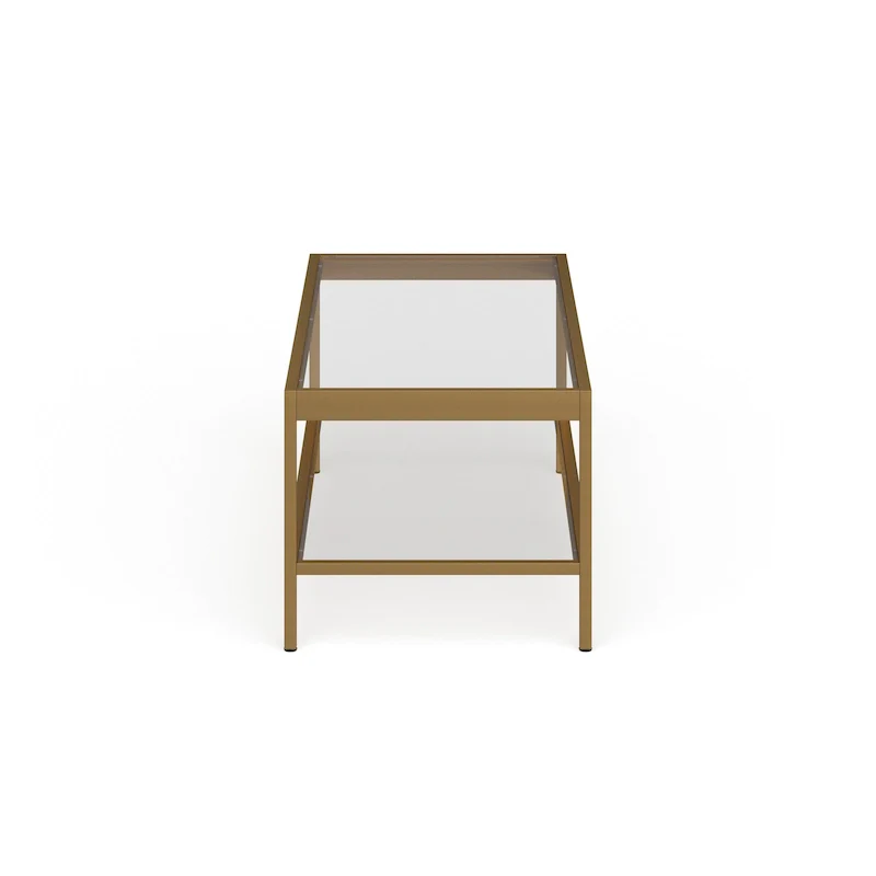 Alexis Metal and Glass Coffee Table