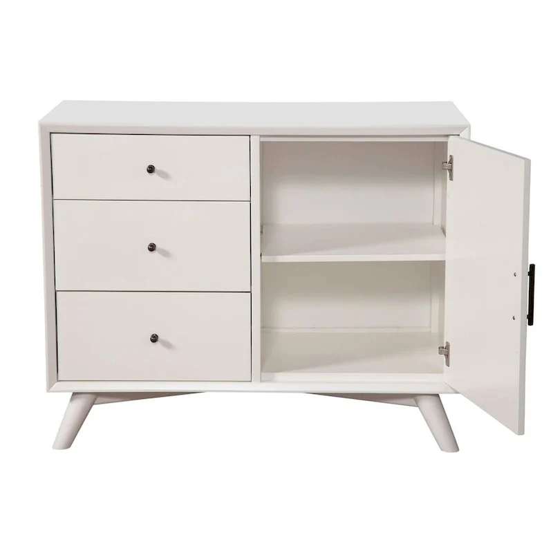 Flynn Wood Accent Cabinet in White