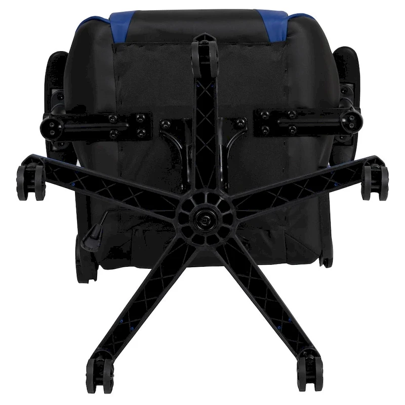 Racing Gaming Ergonomic Chair with Fully Reclining Back in Red LeatherSoft