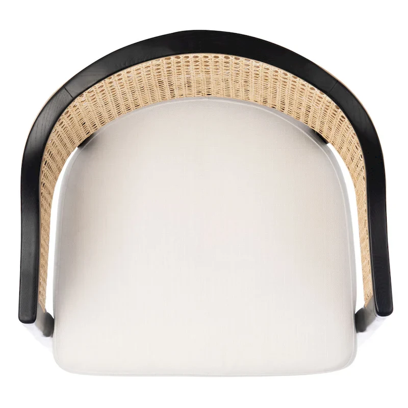 SAFAVIEH Couture Dominica Rattan Dining Chair - 23.4  W x 22.8  L x 33.6  H - 23 W x 23 D x 34 H