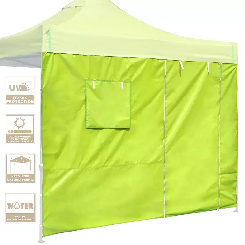 InstaHibit Sidewall Window Door UV50+ Fit 10x10Ft Pop up Tent 1 Piece Camping