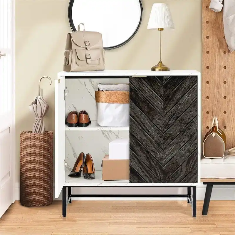 Modern Buffet Cabinet - 15.7D x 31.1W x 31.5H