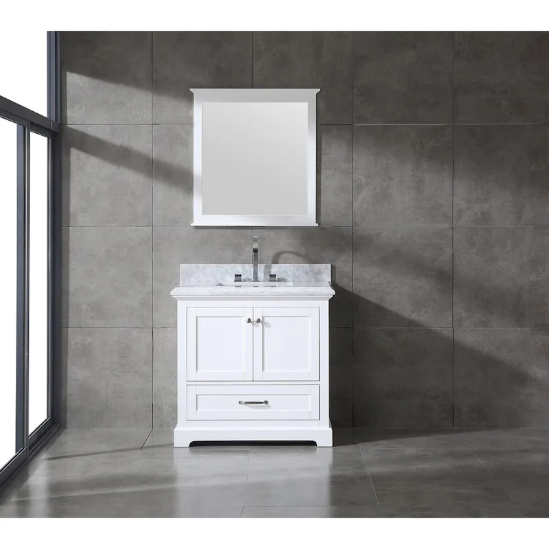 Mareo 36  Solid Wood Bathroom Vanity Set