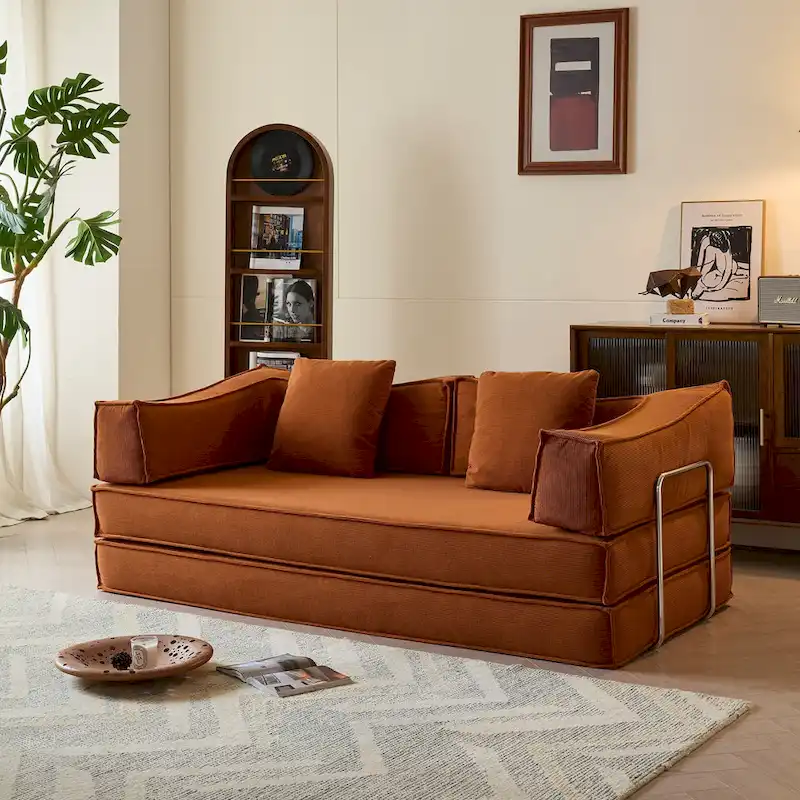 Modern Vintage Convertible Sleeper Sofa Bed
