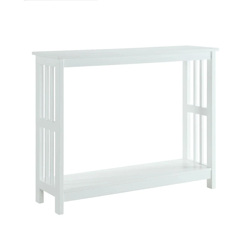 Mission-Style Console Table with Lower Shelf