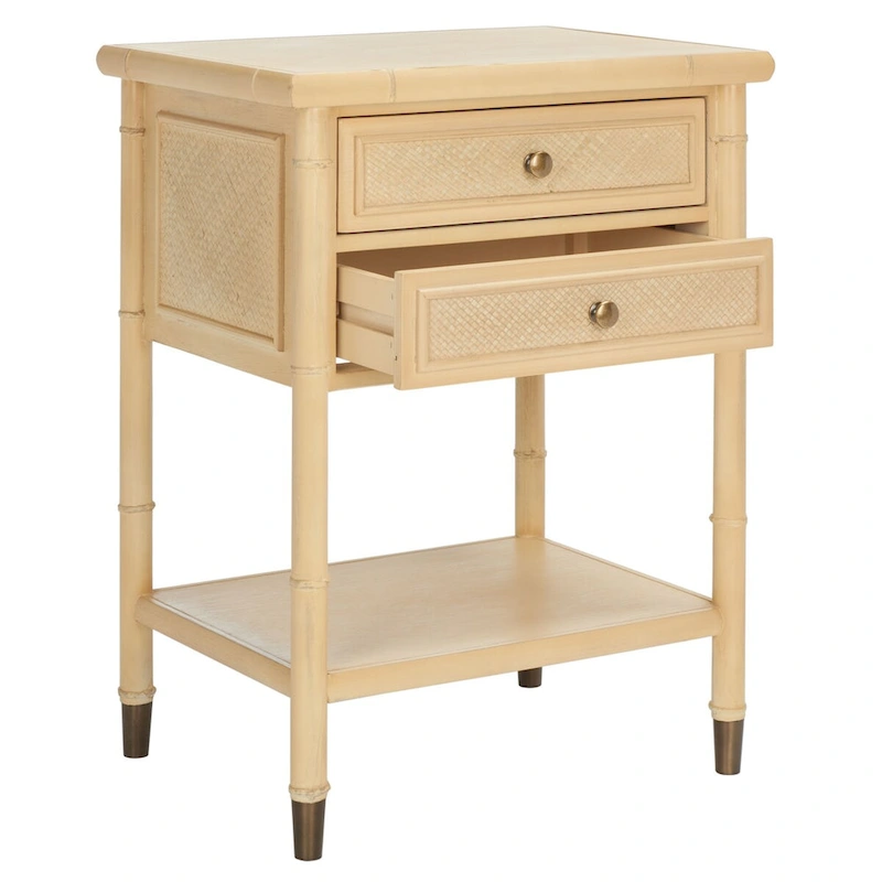 SAFAVIEH Dessa 2-Drawer 1-Shelf Accent Table. - 21