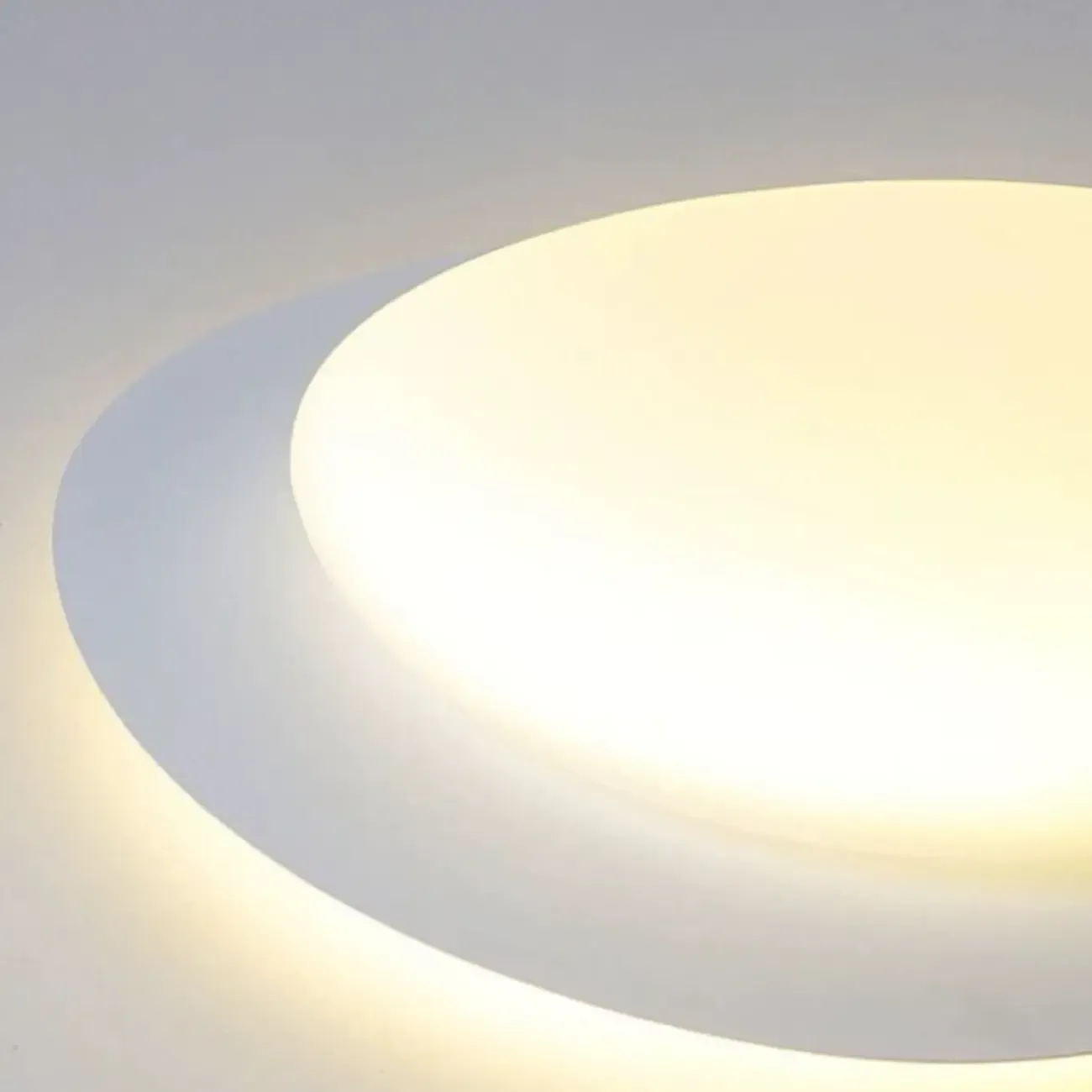 Dimmable Modern LED Flush Mount Ceiling Light with 2-Light