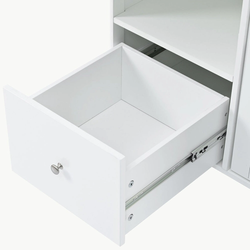 Kitchen Island with Drop Leaf and LED Light