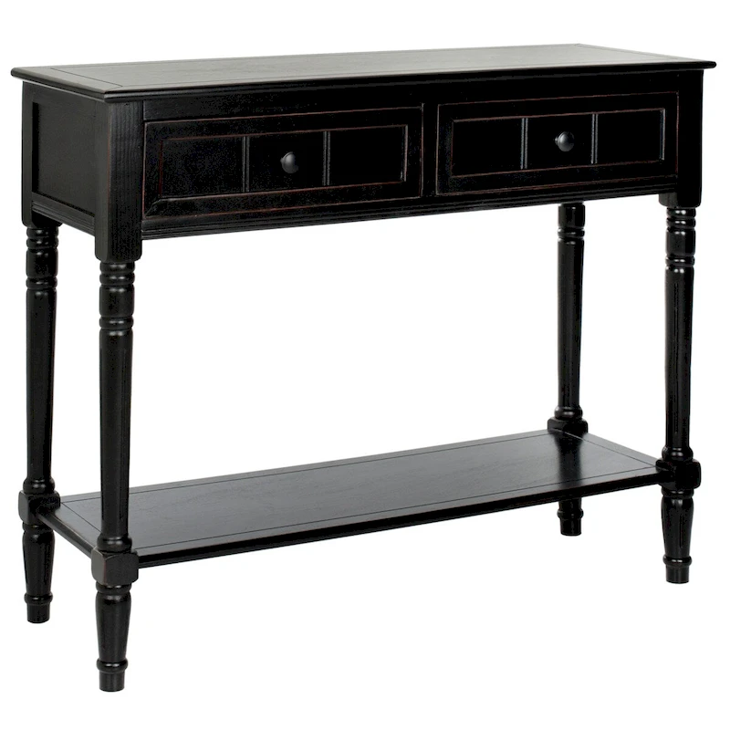 SAFAVIEH Camilla Grey 2-Drawer Console Table - 35.8 x 13.8 x 29.5 - 36Wx14Dx30H