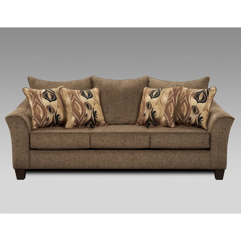 Roundhill Furniture Camero Fabric Pillowback Sofa