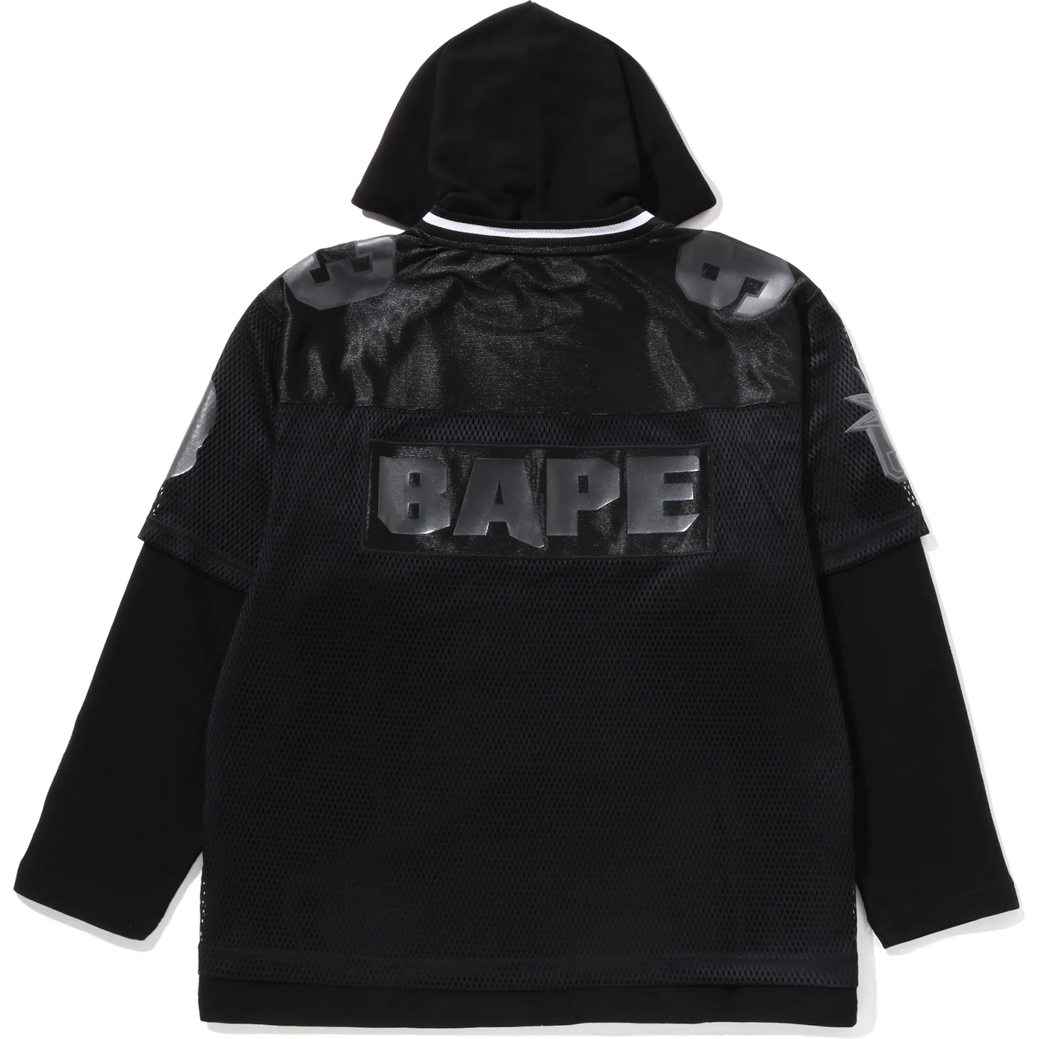 BAPE US BLACK FRIDAY MESH LAYERED RELAXED FIT PULLOVER HOODIE MENS