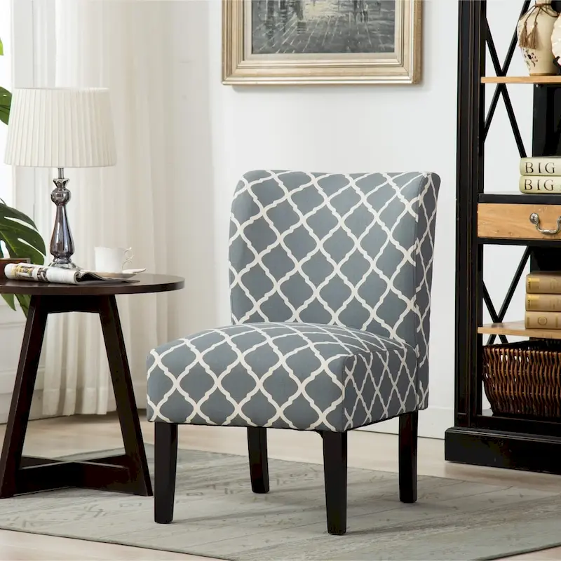 The Curated Nomad Pavilion Upholstered Armless Accent Slipper Chair