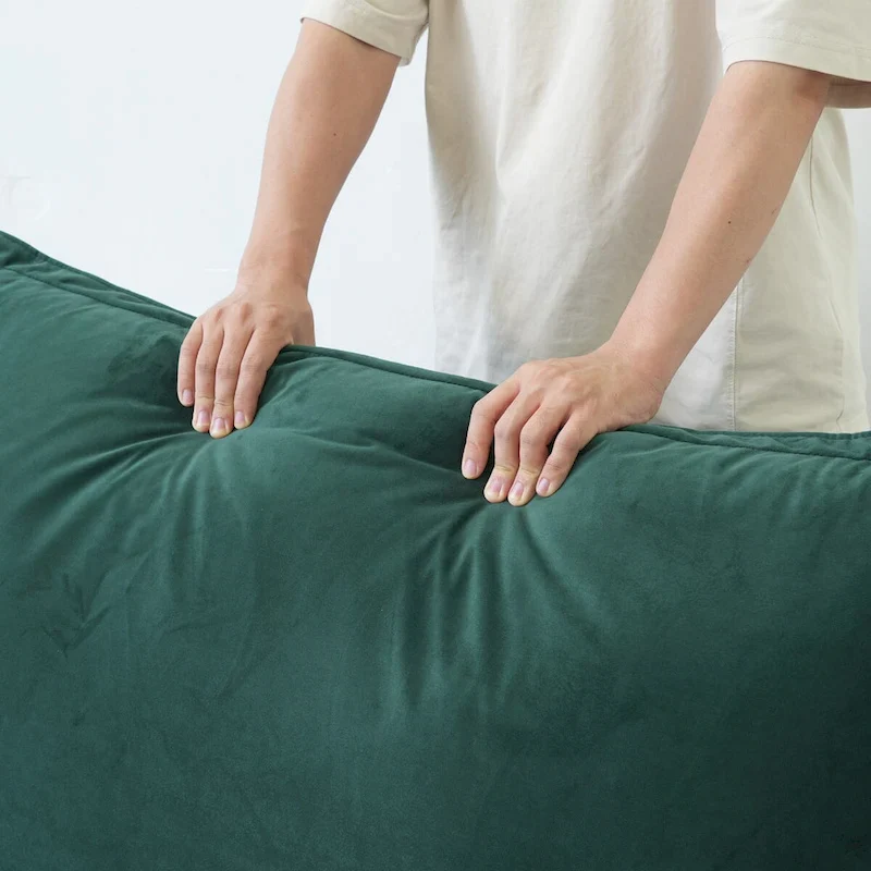 Cloud Sectional Sofa, 5-Seater Down Feather Modular Sofa L-shaped Velvet Wide Deep Seat Convertible Couch.