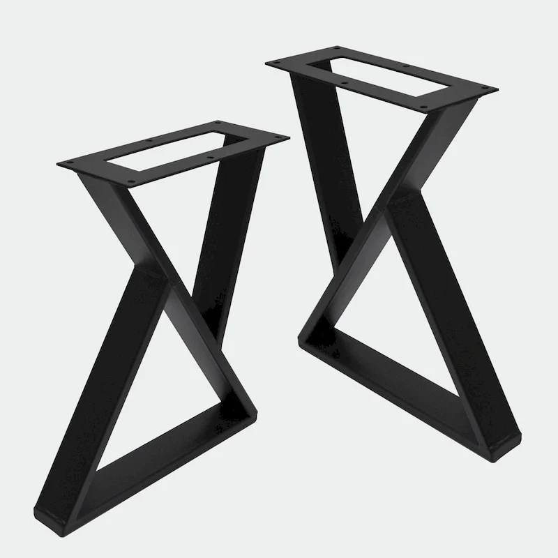 Z Shape Iron Table Legs 2 Pieces Side Table legs