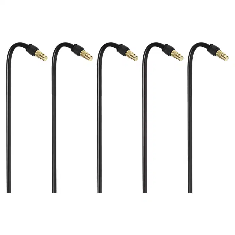 Unique Bargains M METERXITY Brass Durable Adjustable Multipurpose Misting Nozzle Tee 5 Sets