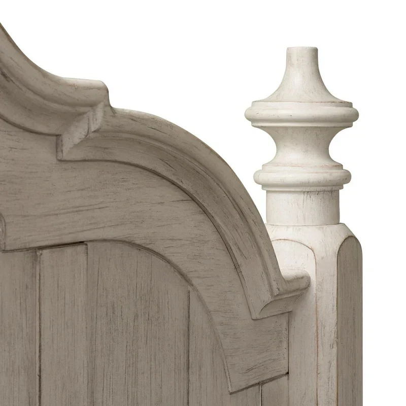 Farmhouse Reimagined Antique White Queen Poster Headboard
