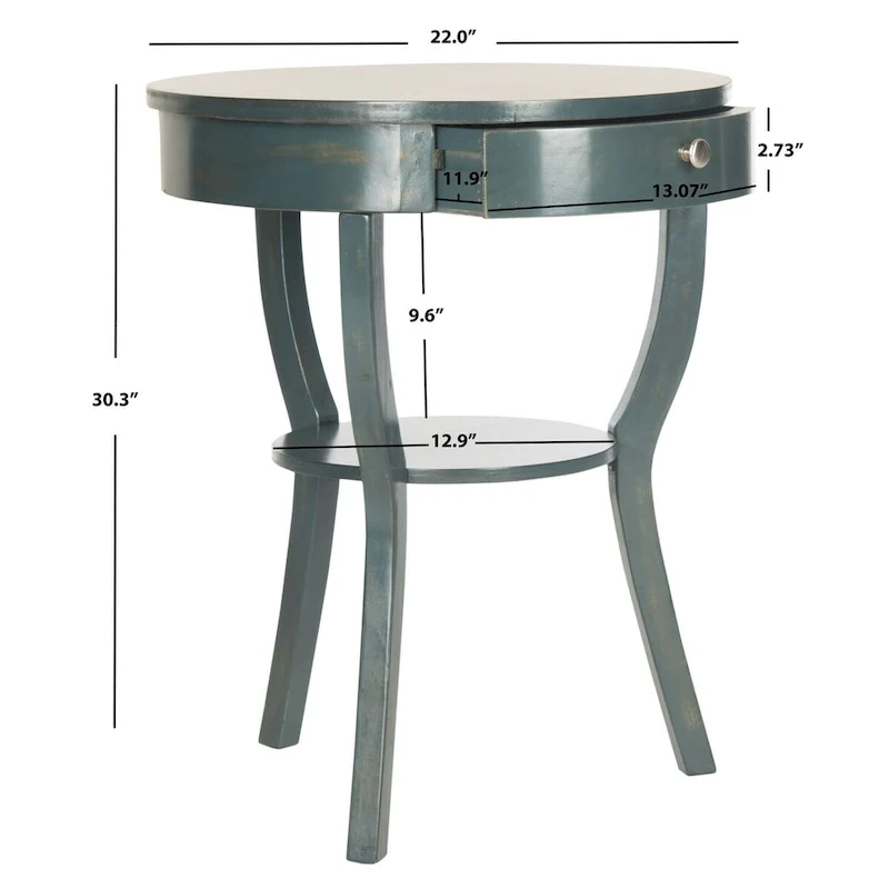 Mercedes End Table - 22 x 22 x 30.3 - 22Wx22Dx30H