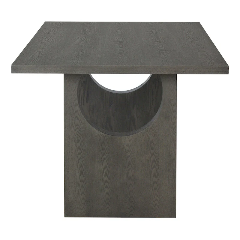 7-Piece Transitional Wooden Dining Set with Rectangular Table & 6 Chairs