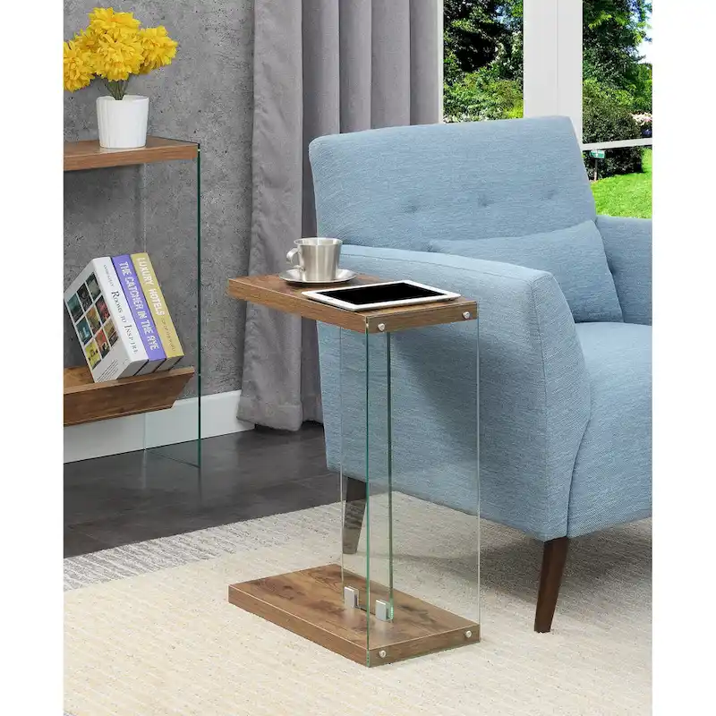 Convenience Concepts SoHo Glass C End Table