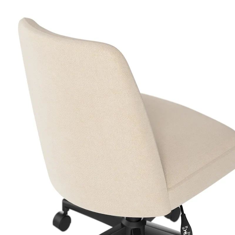 Bush Furniture Serenity Mid Back Armless Office Chair with Wheels