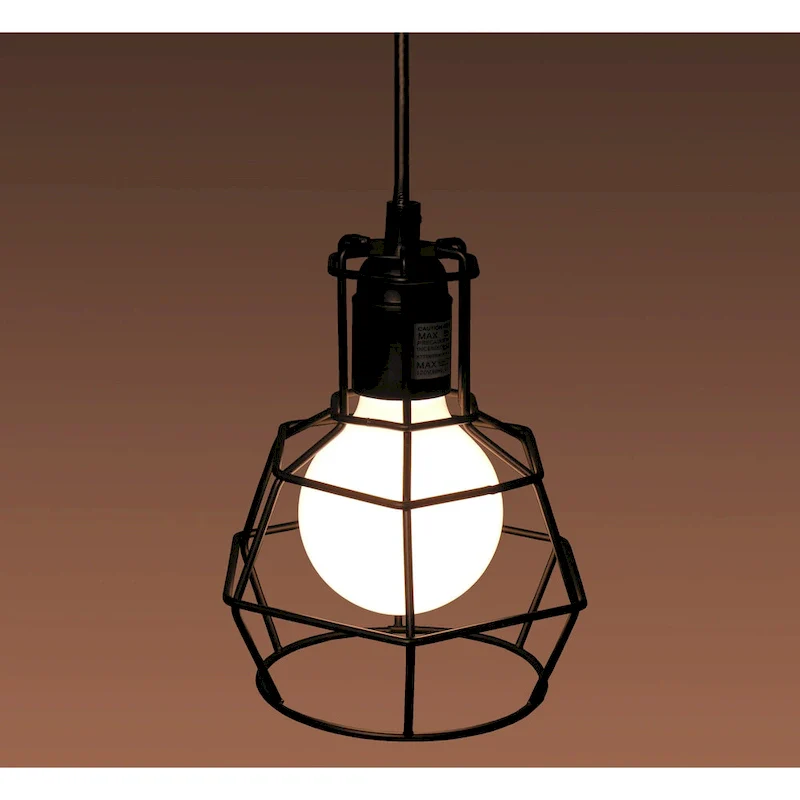 Priscilla Adjustable Height 1-light Edison Pendant