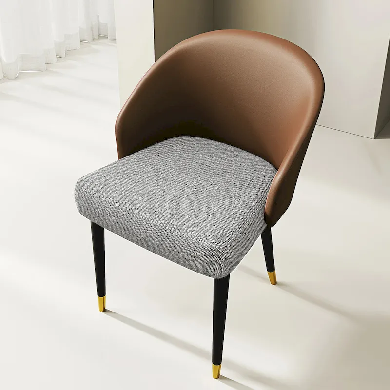 9 - Piece 94.48  Rectangular Extendable Sintered Stone Dining Table with 8 Faux leather Chairs Dining Set